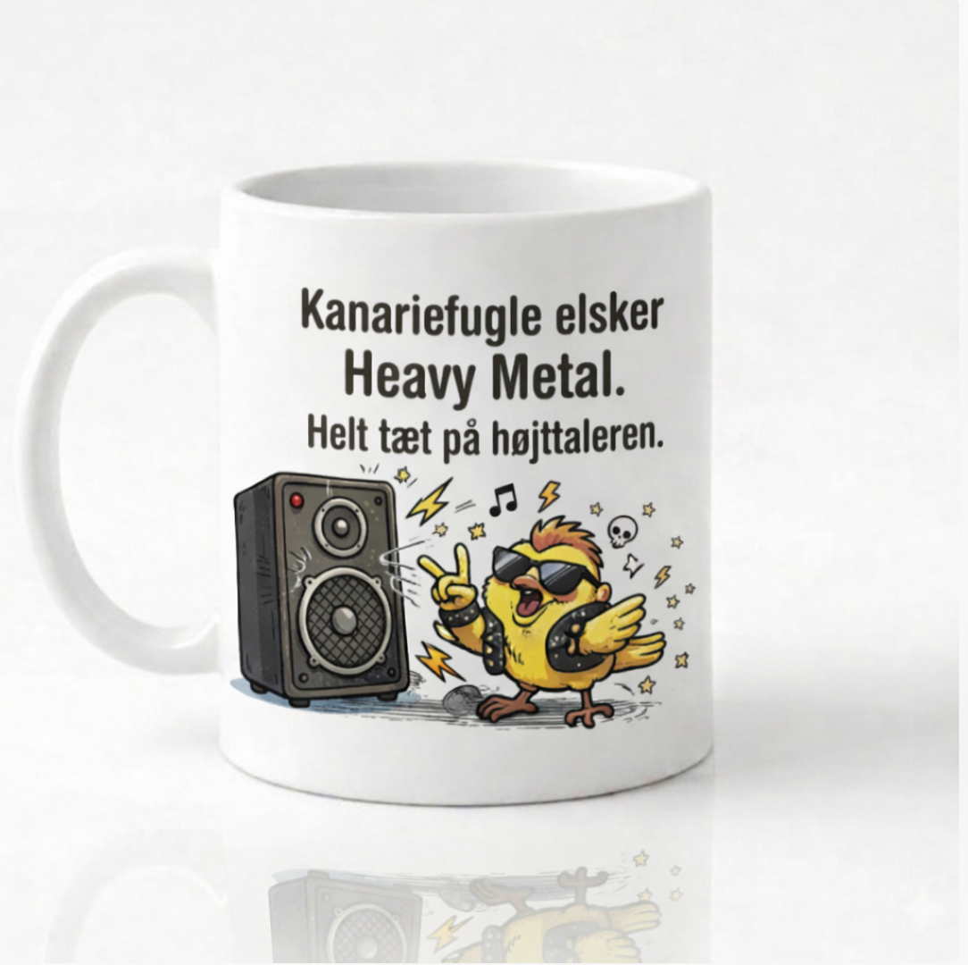 Humoristisk kop - kanariefugl