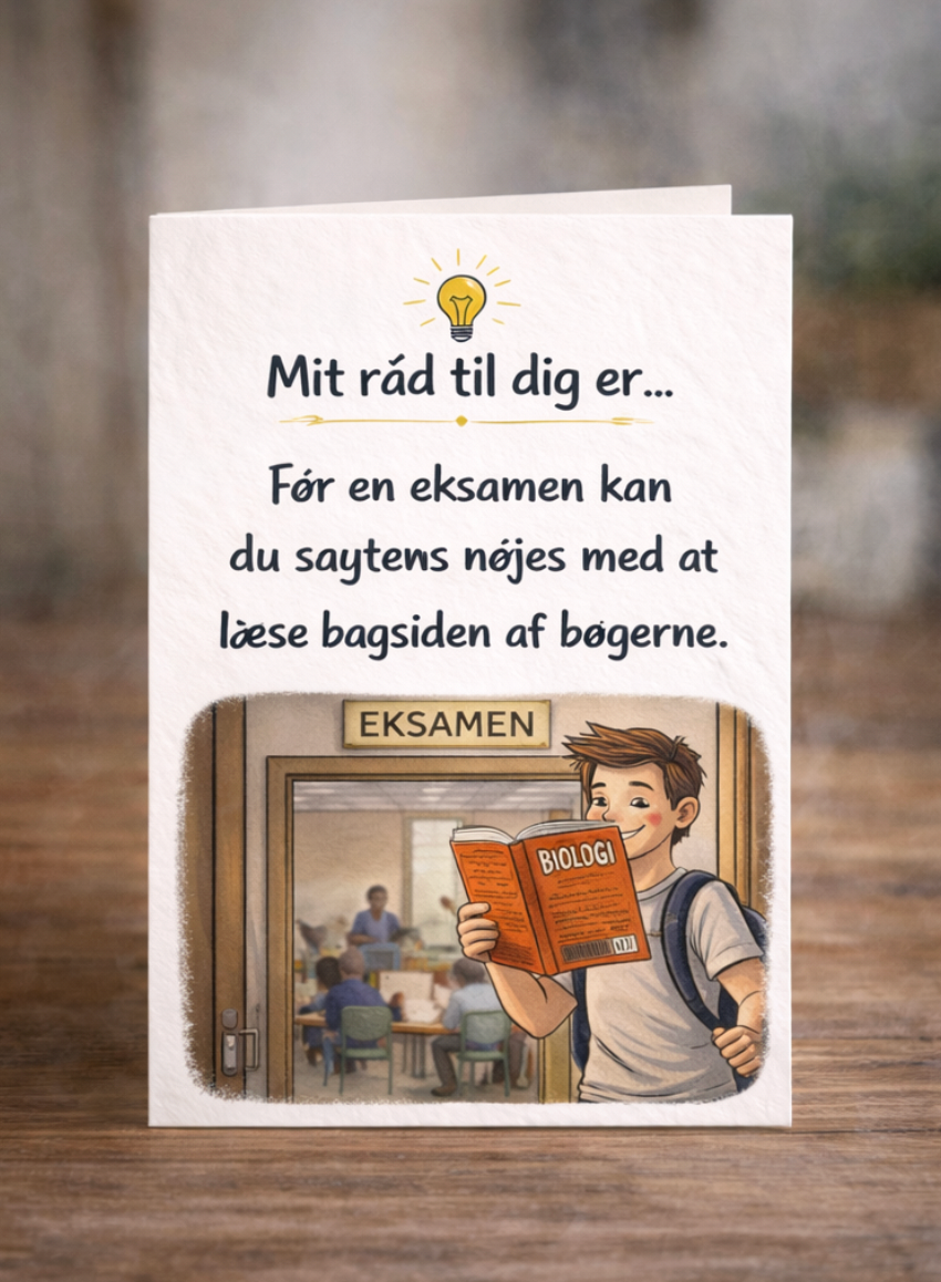Mit råd til dig - Eksamen
